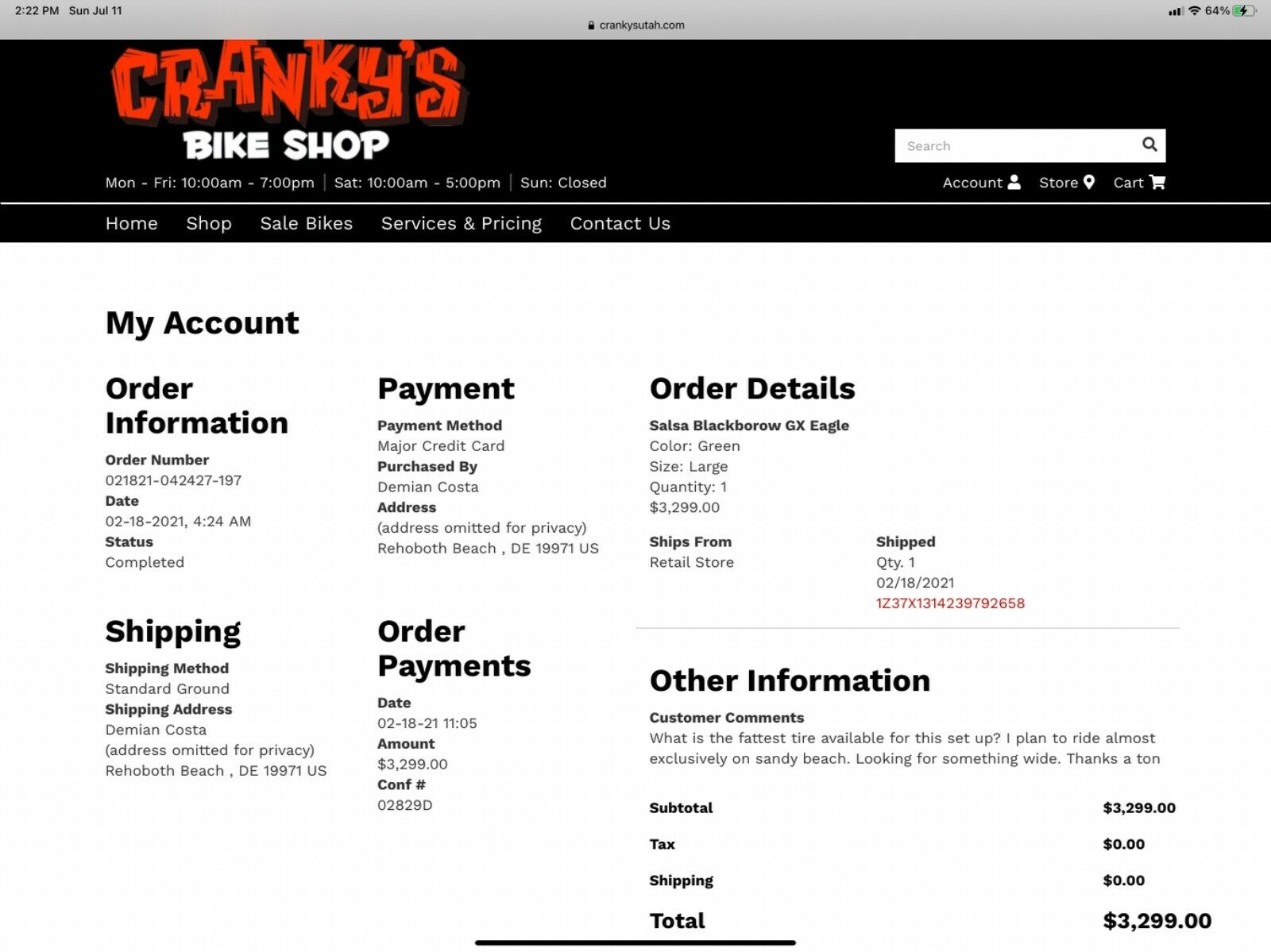 Salsa Blackborow GX Eagle Green (L) Large 1 x 12 Fat Tire Bike 27.5in - Fresh Stock Dated February 2026