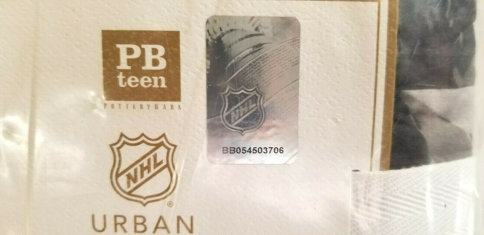 Pottery Barn URBAN SHAM NHL HOCKEY Standard Size Quilted NEW IN PACKAGE #P134 - Fresh Stock Dated December 2025