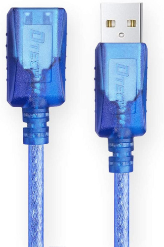 USB Extension Cable 10ft, DTECH 2.0 A Male to A Female Cord 1 Pack - Fresh Stock Dated February 2026
