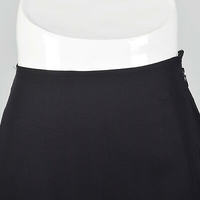 XXS 1990s Gianfranco Ferre Studio Silk Micro Mini Skirt VTG Black Slip Skirt - Fresh Stock Dated February 2026