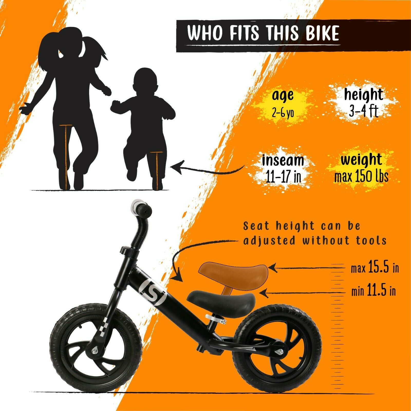 Balance Bike Premium Model Lightweight High-Grade Aluminum for Kids 2-6 Years - Fresh Stock Dated February 2026