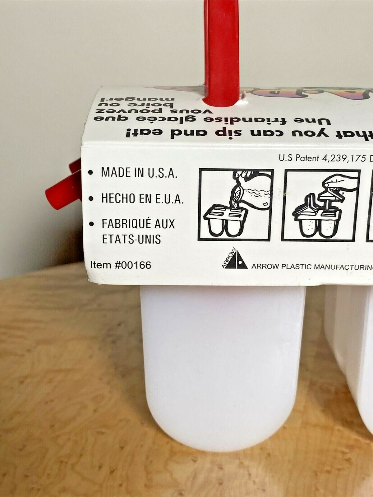 NEW Vintage Sip a Pop Popsicle Frozen Summer Treat Maker Plastic BPA Free USA - Fresh Stock Dated February 2026