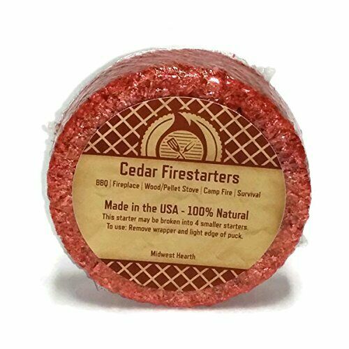 Fire Disc Starters Firestarters Starter for Logs Fireplace Campfires Wood Stove - Fresh Stock Dated December 2025