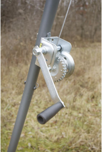 Outdoor Portable Tripod Game Hanger Deer Hog Lift System Easy Set Up - Fresh Stock Dated February 2026