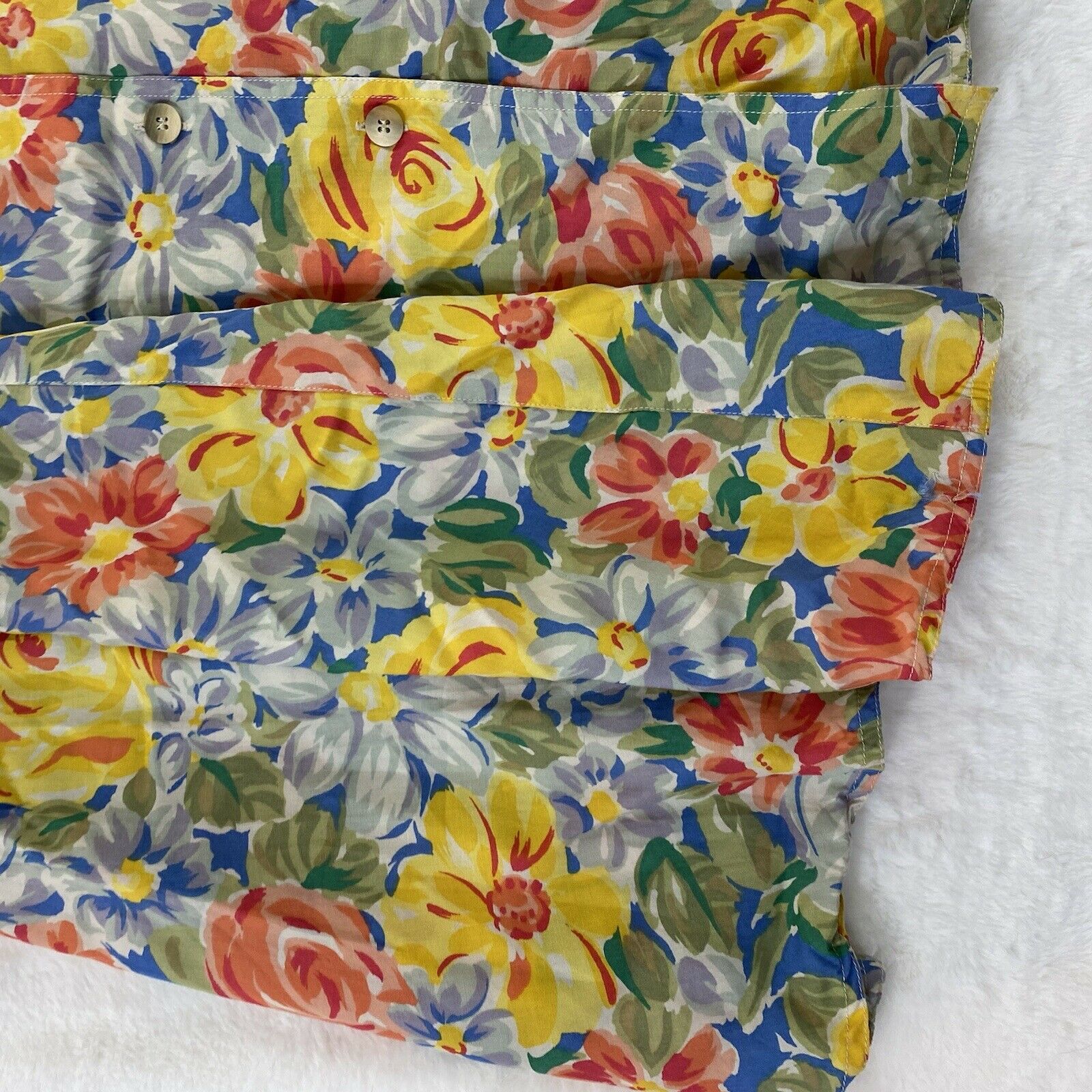 Vintage 80's Liz Sport Skirt Size 10 Button Down Floral Print Trumpet - Fresh Stock Dated March 2026