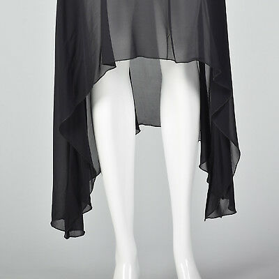 XXS 1990s Gianfranco Ferre Studio Silk Micro Mini Skirt VTG Black Slip Skirt - Fresh Stock Dated February 2026
