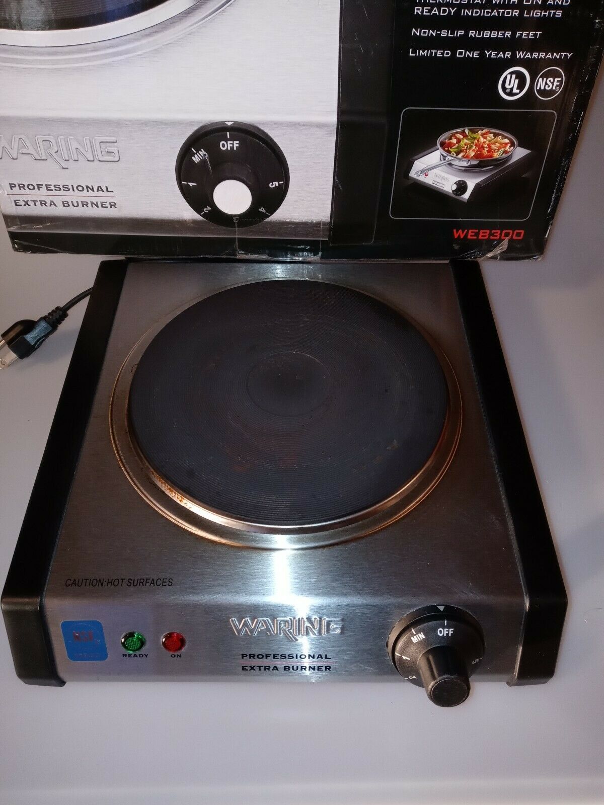 Waring Single Commercial Grade Bruner WEB300 1300W - FAST SHIPPING USA - Fresh Stock Dated December 2025