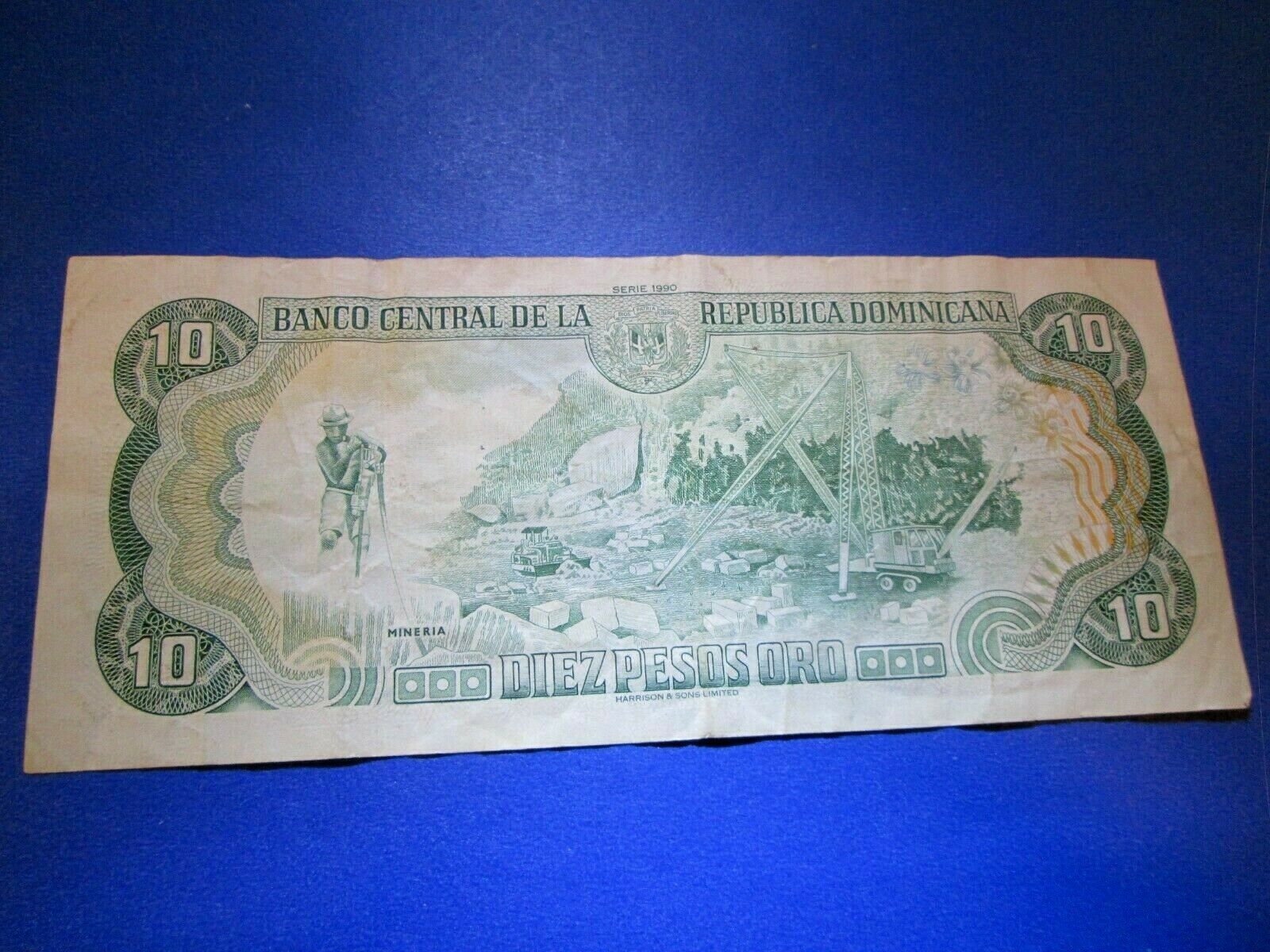 Dominican Republic 10 Pesos Oro 1990 - Fresh Stock Dated February 2026