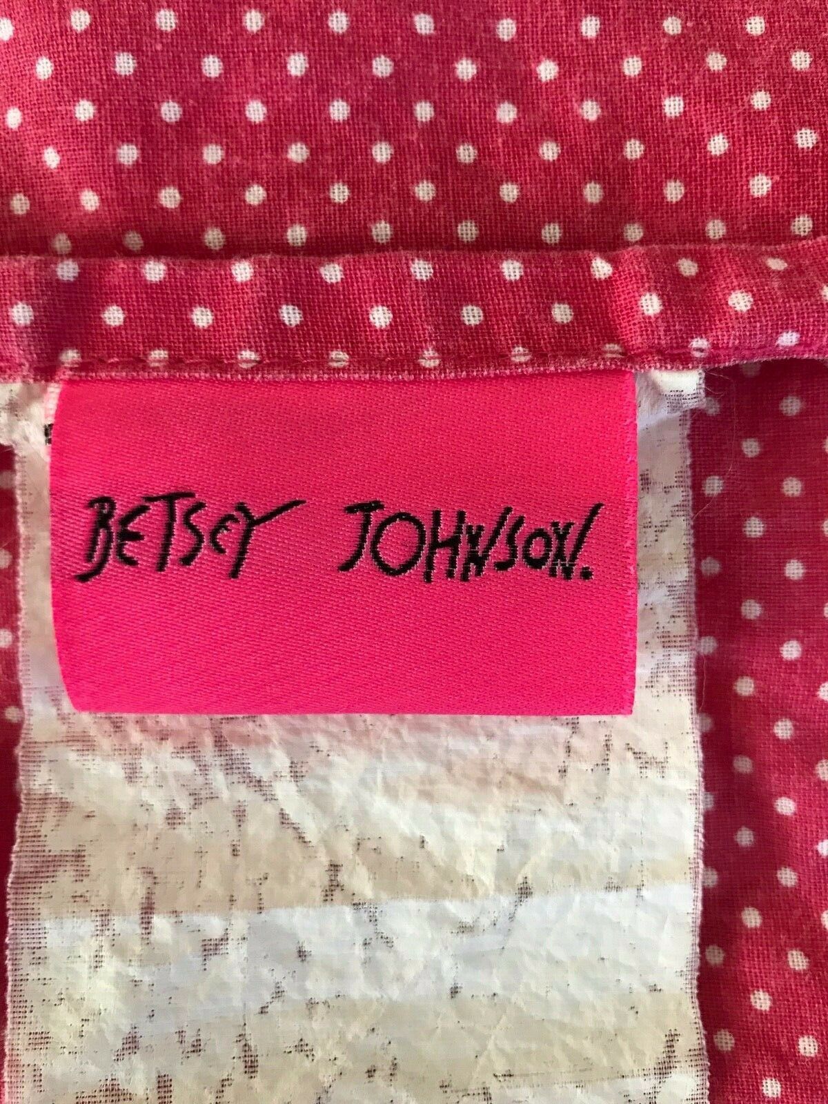 BETSY JOHNSON Sham ~ Quilted ~Bright Blue with Pink Roses - Fresh Stock Dated December 2025