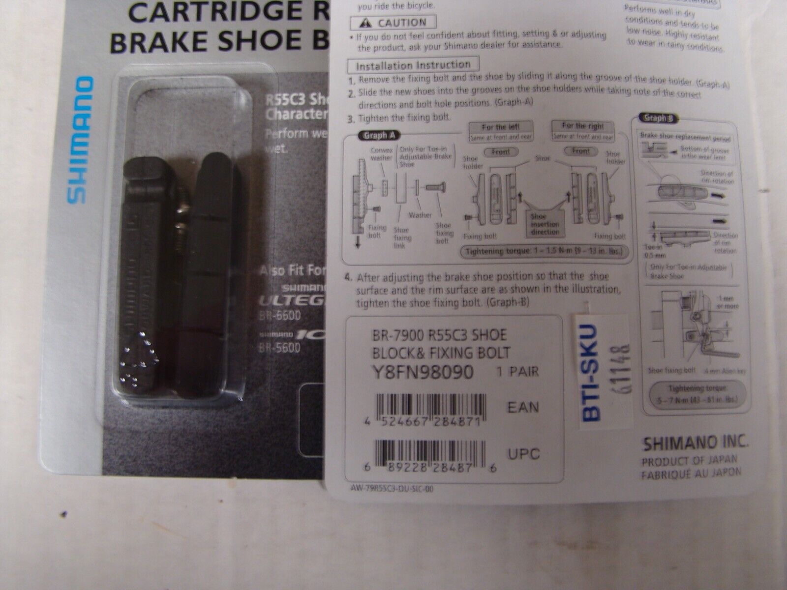 SHIMANO DURA-ACE BRAKE PAD INSERTS - Fresh Stock Dated February 2026