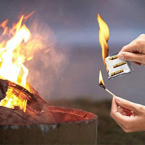 Fire Starters 100 Packets, Charcoal Starters, Wood Fire Starters,Perfect For BBQ - Fresh Stock Dated December 2025