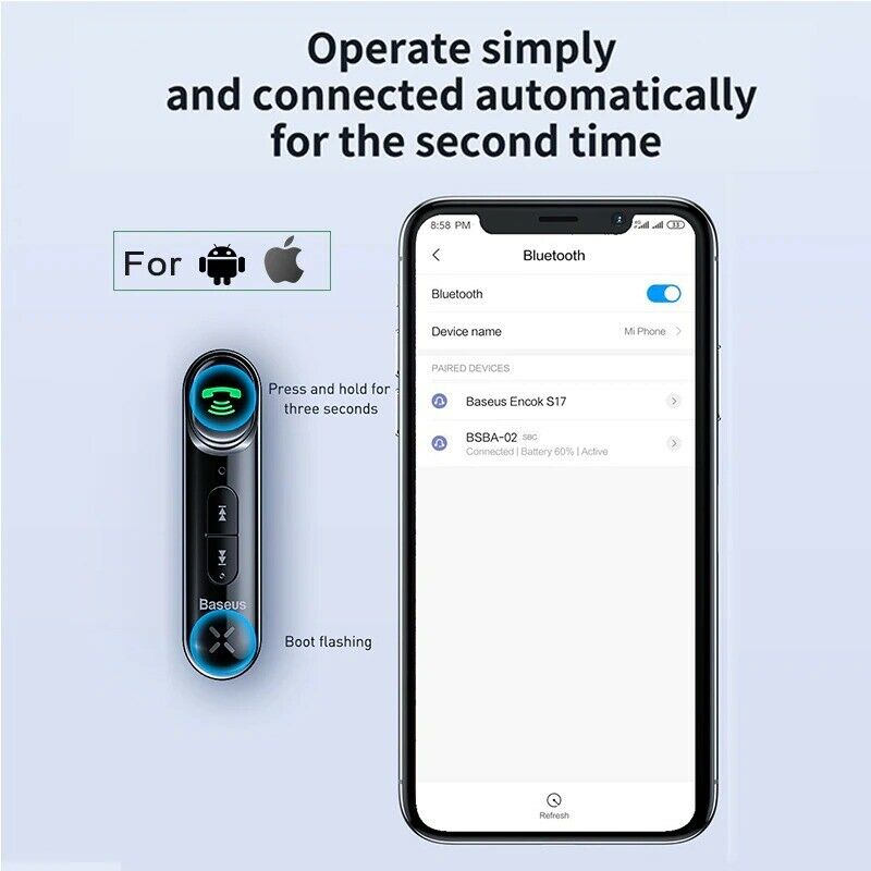 AUX Car Bluetooth Receiver 3.5MM Jack Audio Music Bluetooth 5.0 Car Kit Wireless - Fresh Stock Dated February 2026