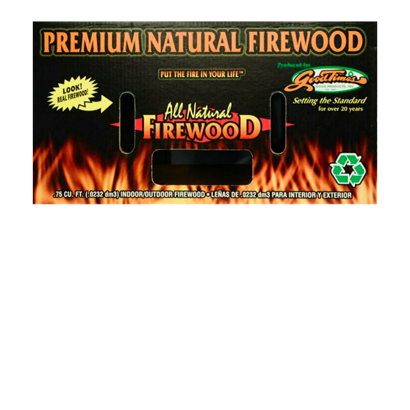Goodtimes Premium All Natural Firewood for Indoor and Outdoor Use, Hardwood - Fresh Stock Dated February 2026