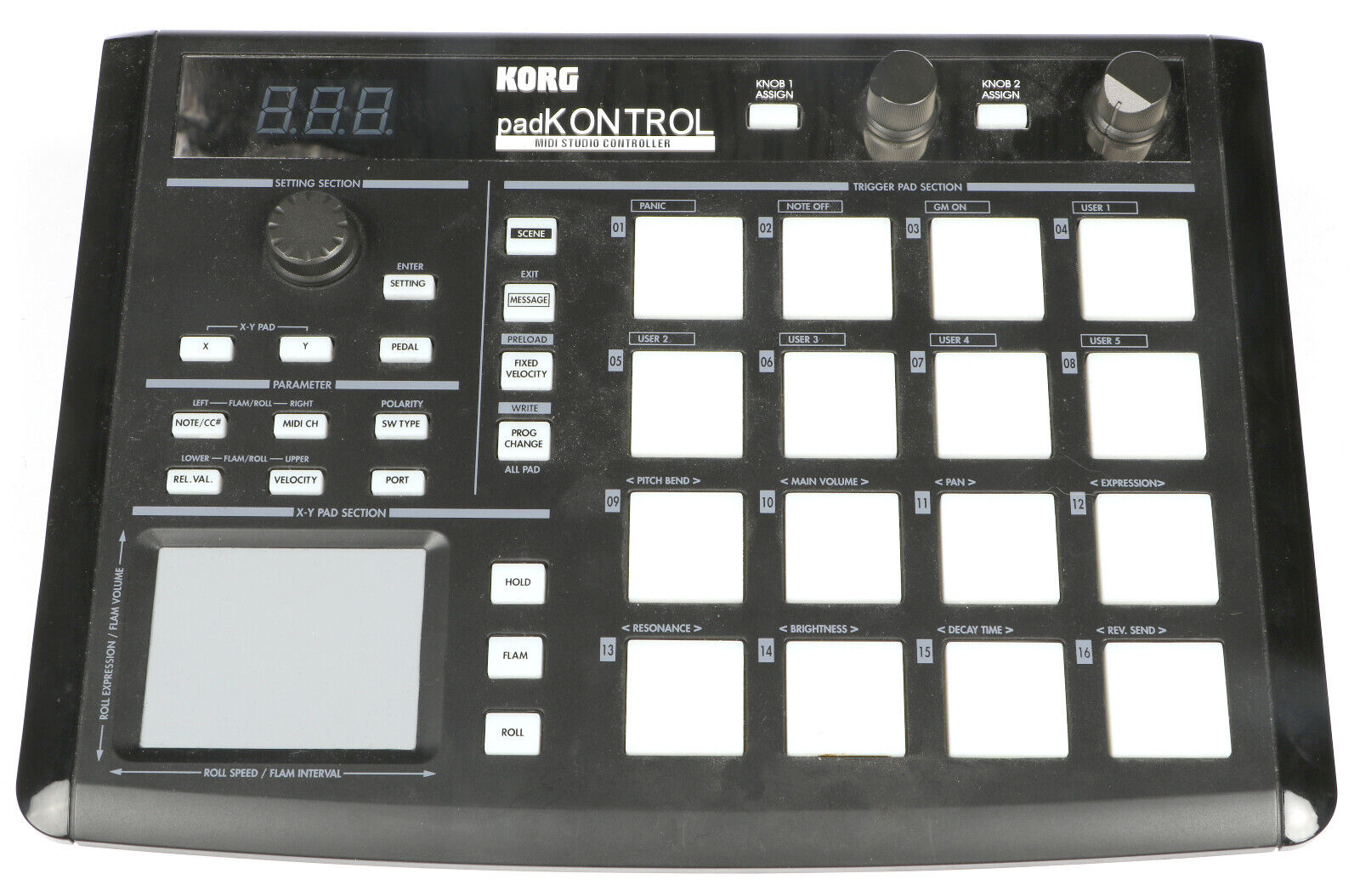 Korg padKONTROL, Bus-powered MIDI Controller, PadKONTROL, Lightly used - Fresh Stock Dated February 2026