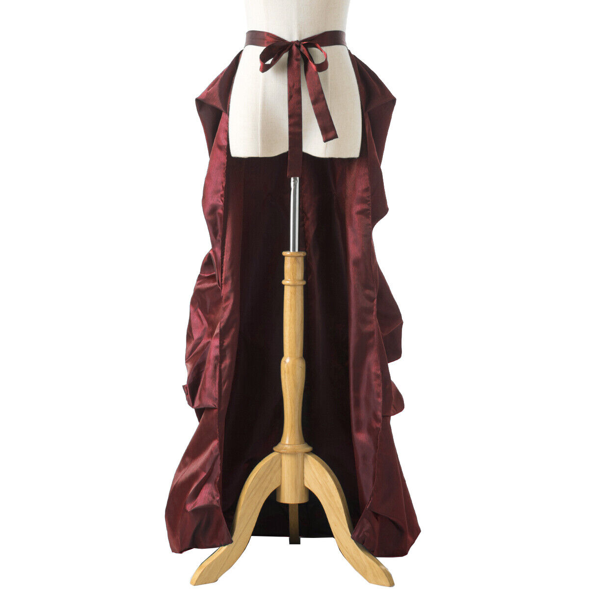 Vintage Victorian Edwardian Bustle Skirt Fancy Dress Gothic Open Front Overskirt - Fresh Stock Dated March 2026