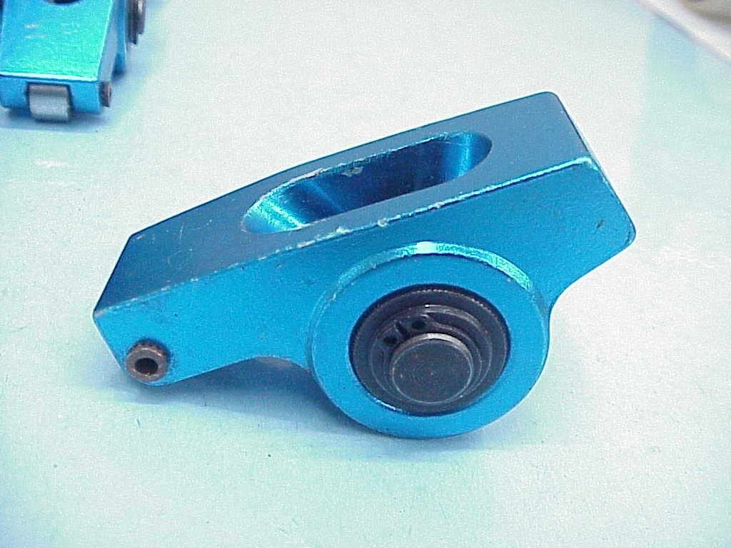 16 Blue Aluminum Roller Rockers for Big Block Chevy 396-454 - Fresh Stock Dated February 2026