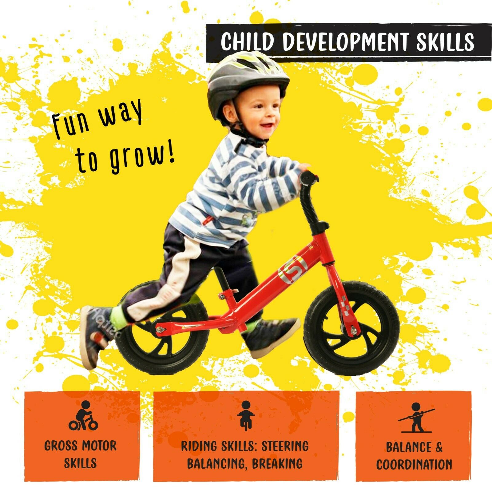 Balance Bike Premium Model Lightweight High-Grade Aluminum for Kids 2-6 Years - Fresh Stock Dated February 2026