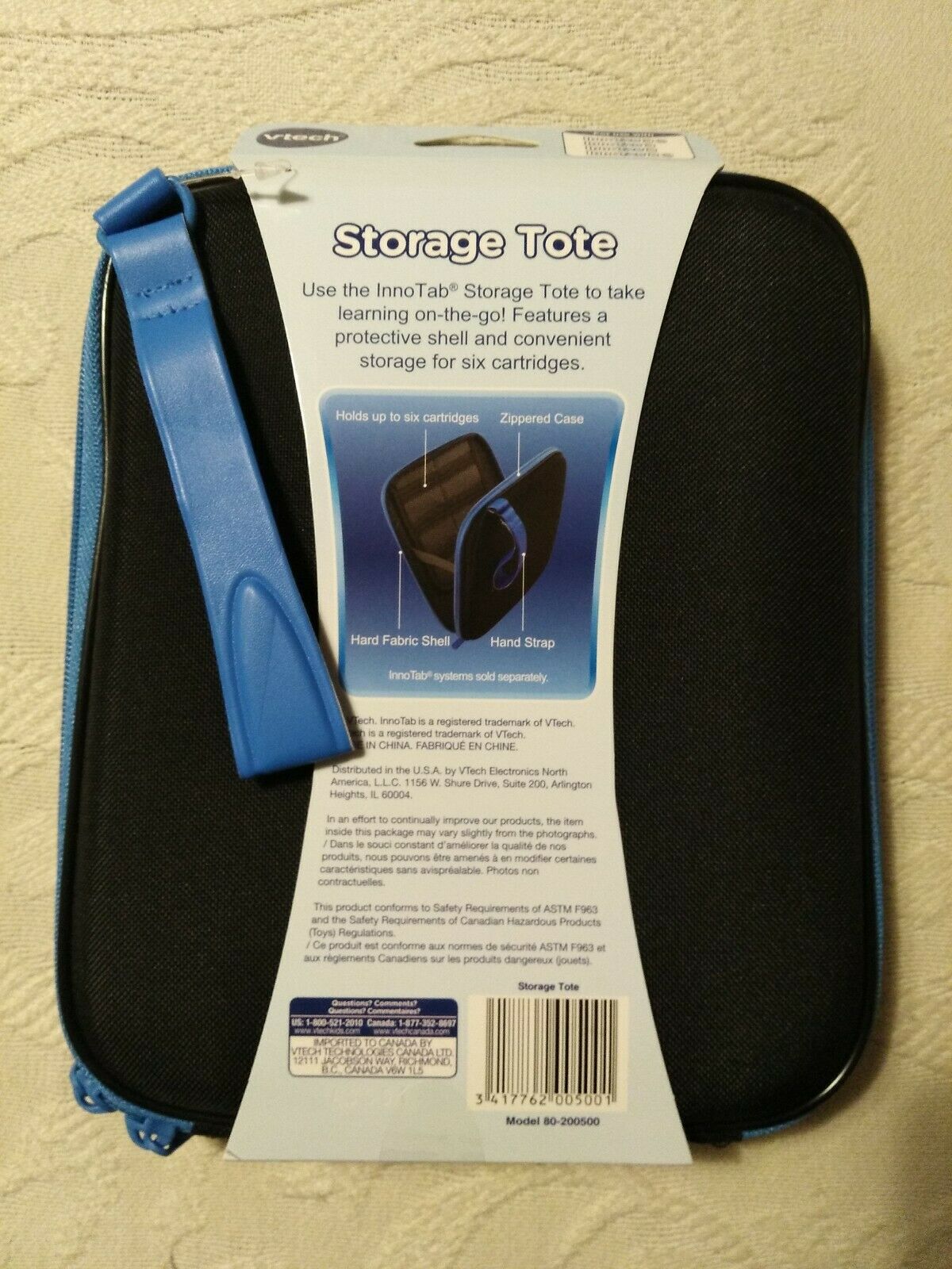 VTech InnoTab Storage Tote, Blue - Fresh Stock Dated February 2026