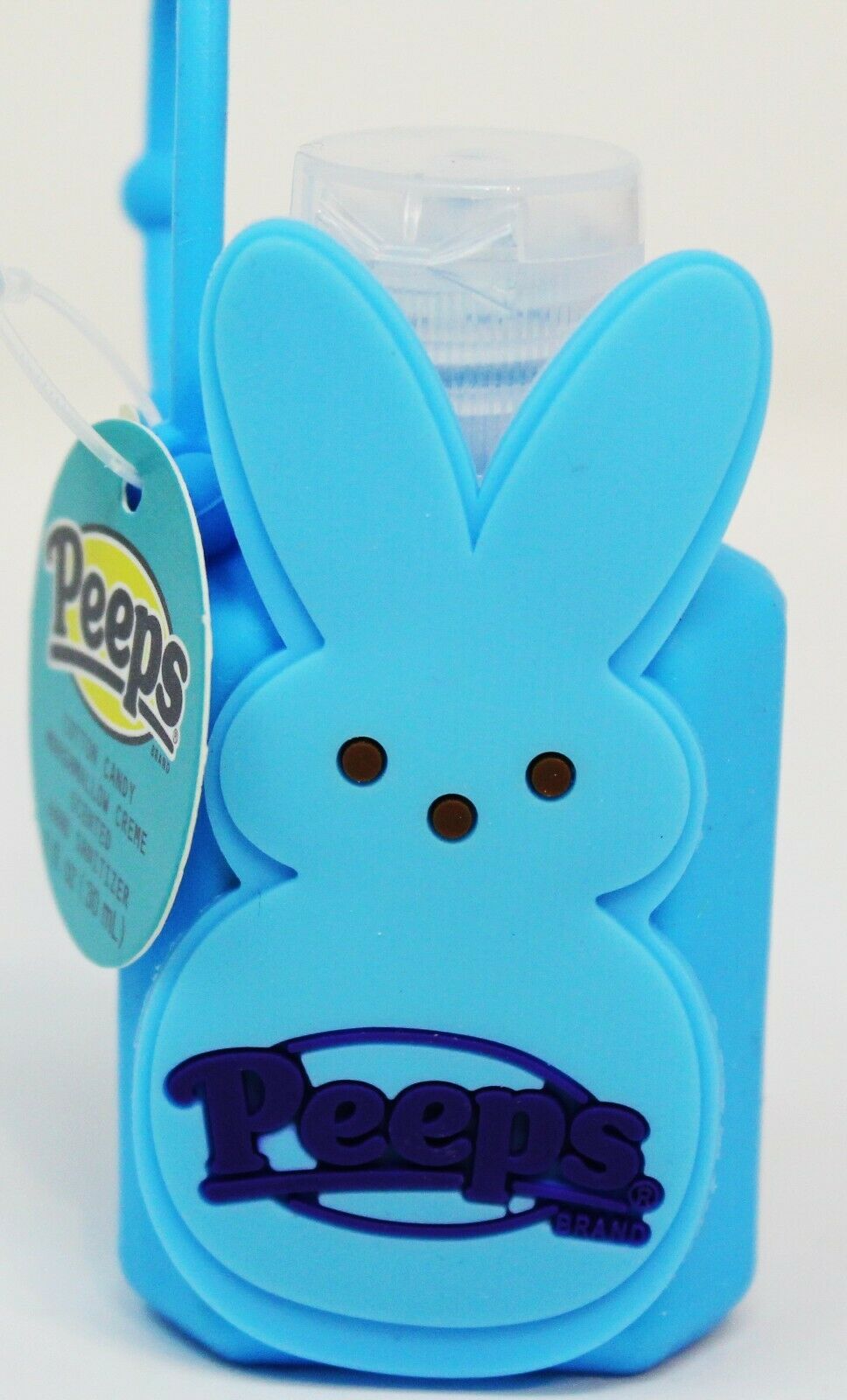 2pc Peeps Hand Sanitizer Anti Bacterial Gel Holder Marshmallow Cream YELLOW BLUE - Fresh Stock Dated February 2026