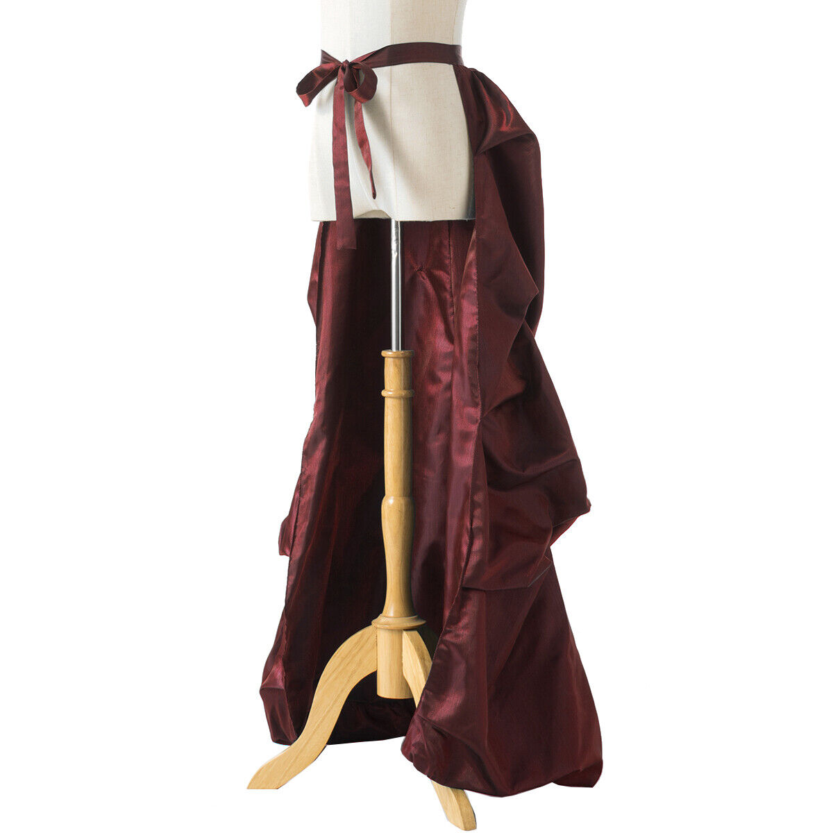 Vintage Victorian Edwardian Bustle Skirt Fancy Dress Gothic Open Front Overskirt - Fresh Stock Dated March 2026