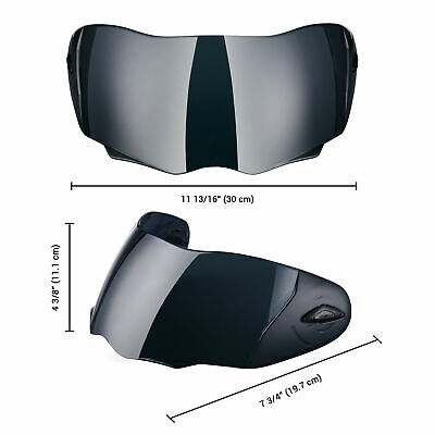 AHR RUN-M Replacement Motorcycle Helmet Face Shield Front Visor PC - Fresh Stock Dated February 2026