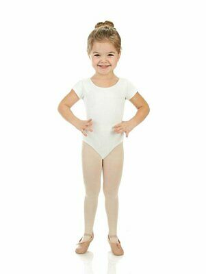 Elowel Kids Girls' Basic Short Sleeve Leotard (Size 2-14 Years) Multiple Colors - Fresh Stock Dated December 2025