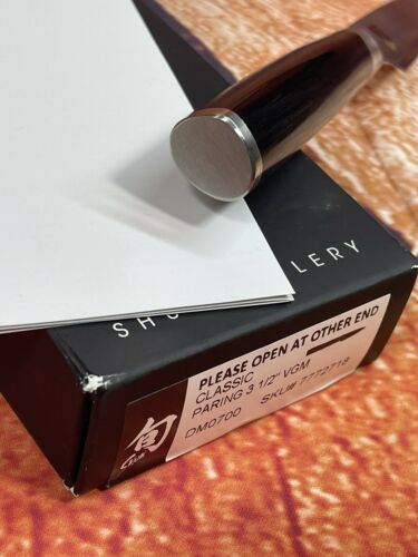 Shun DM0700 Classic 3-1/2-Inch Paring Knife - Fresh Stock Dated December 2025