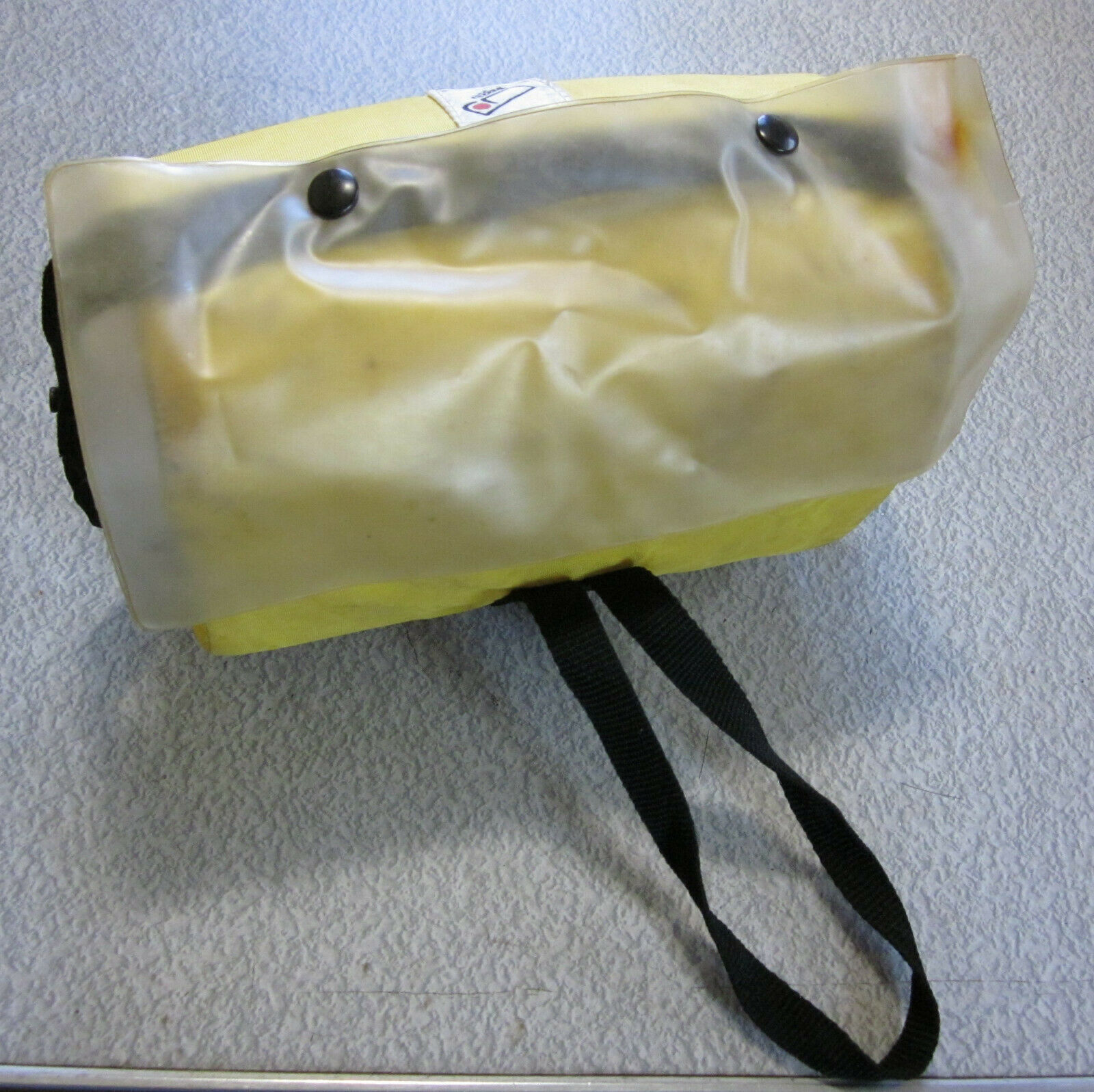 Cannondale Handelbar Pack bag yellow 1973 FIRST YEAR BP-20 with Bugger logo - Fresh Stock Dated December 2025