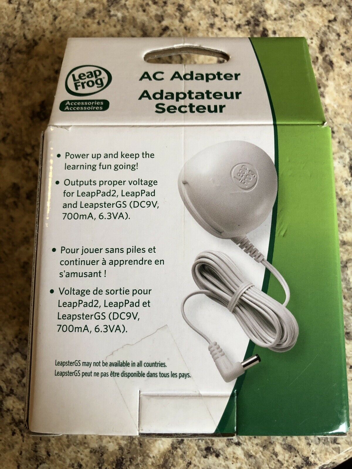 LeapFrog 9V AC Adapter Works With LeapPad Leapster Explorer Leapster New In Box - Fresh Stock Dated February 2026