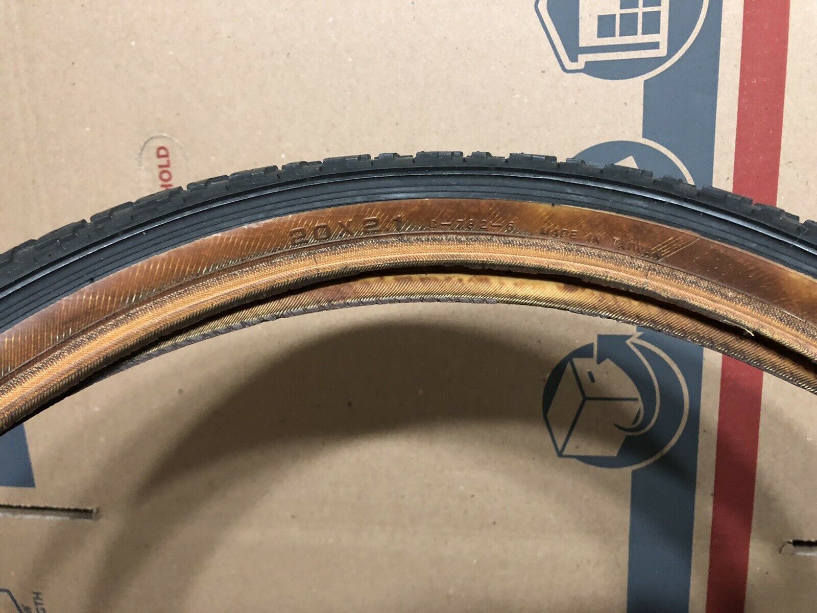 ORIGINAL GT BLACK TIRE 20 X 2.1 GUM WALL OLD SCHOOL BMX - Fresh Stock Dated December 2025