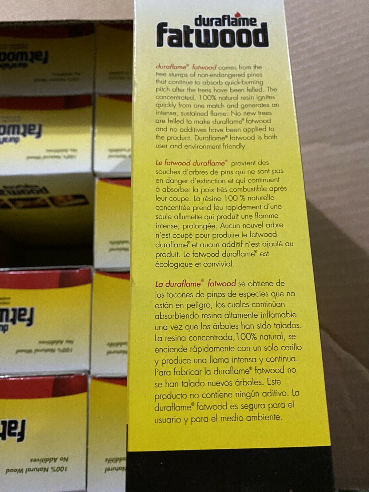 DURAFLAME FATWOOD FIRELIGHTER - 3 PACKS - Fresh Stock Dated December 2025