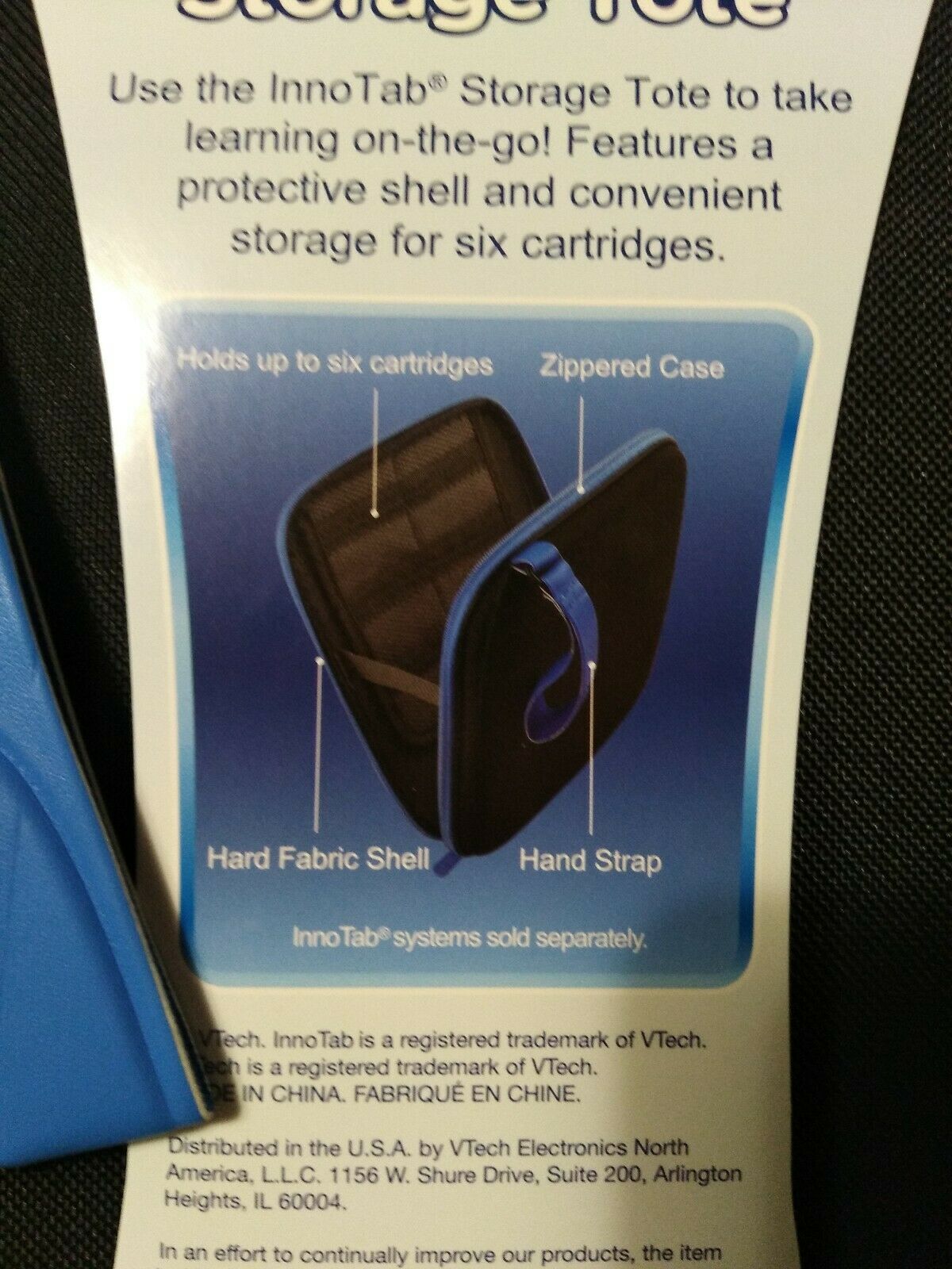 VTech InnoTab Storage Tote, Blue - Fresh Stock Dated February 2026