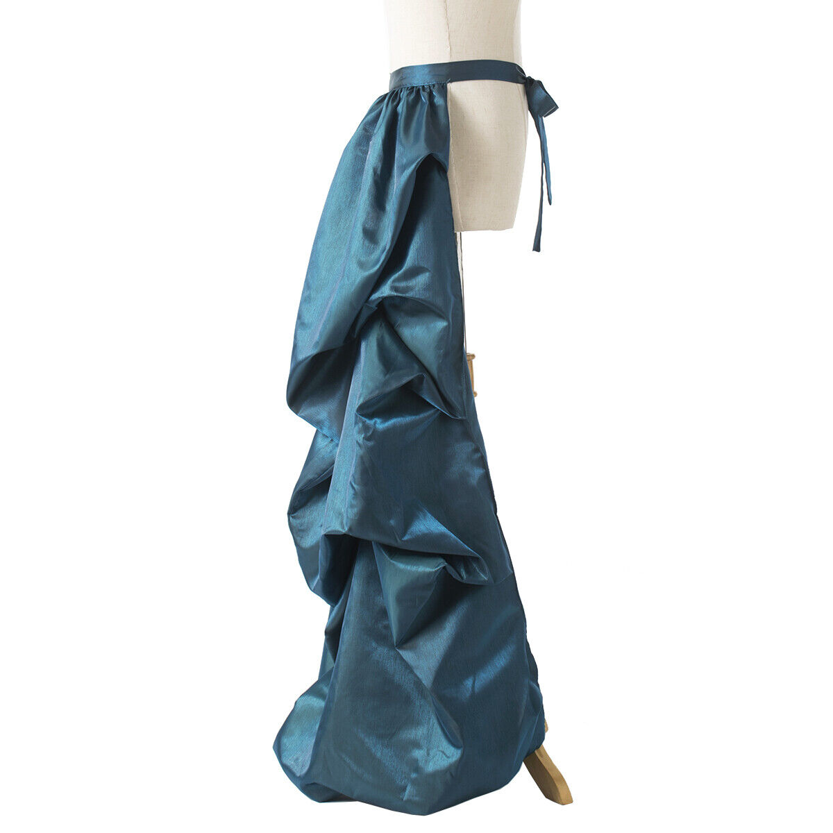 Vintage Victorian Edwardian Bustle Skirt Fancy Dress Gothic Open Front Overskirt - Fresh Stock Dated March 2026