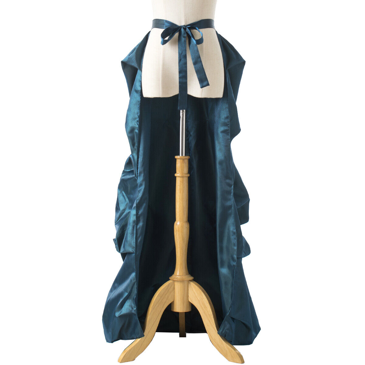 Vintage Victorian Edwardian Bustle Skirt Fancy Dress Gothic Open Front Overskirt - Fresh Stock Dated March 2026