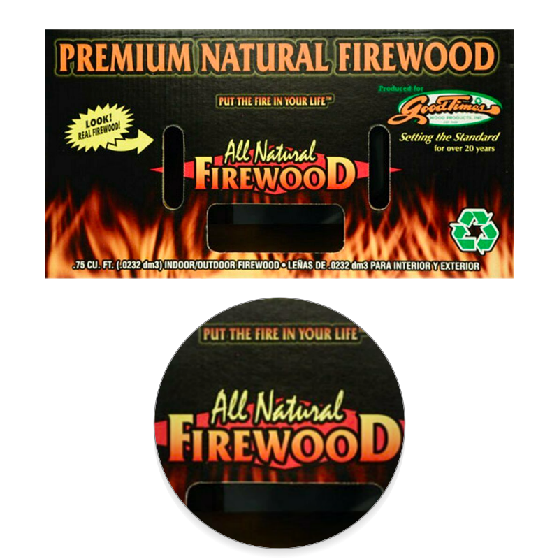 Goodtimes Premium All Natural Firewood for Indoor and Outdoor Use, Hardwood - Fresh Stock Dated February 2026