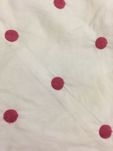 POTTERY BARN KIDS Standard Pillow Sham 1 Girls White Pink Dots - Fresh Stock Dated December 2025