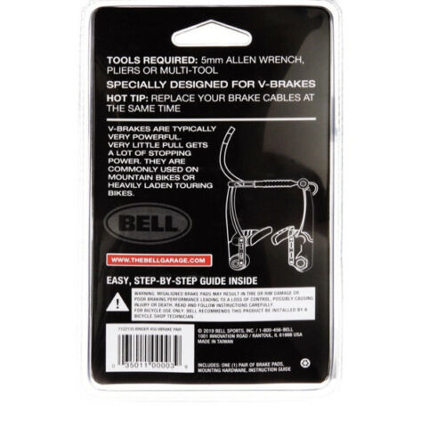 Bell Binder 450 Premium V-Brake Bike Bike Pads - Fresh Stock Dated February 2026