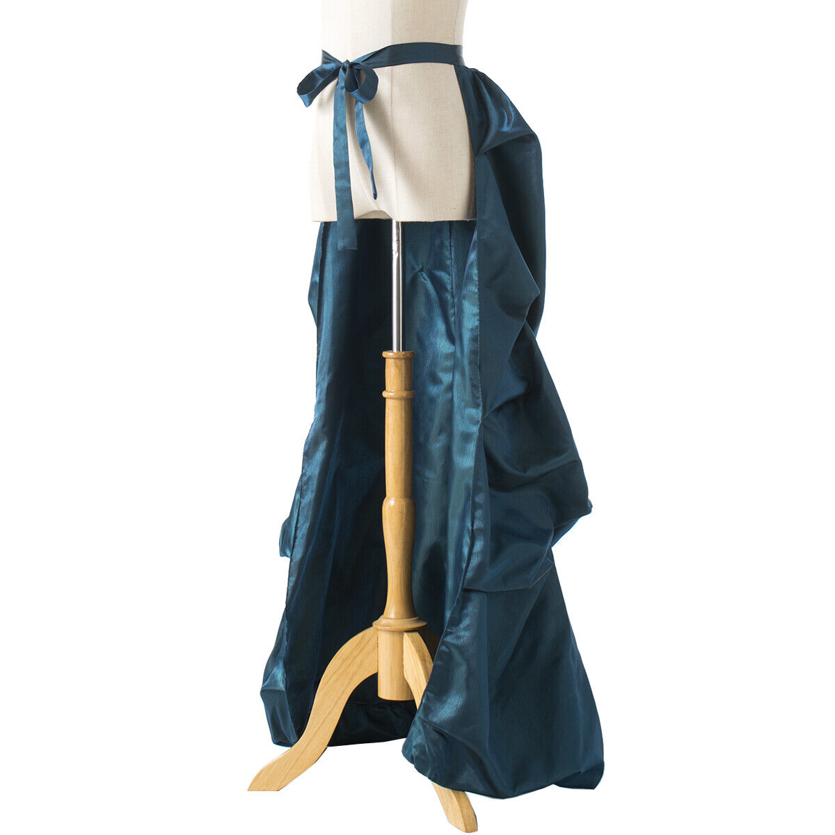 Vintage Victorian Edwardian Bustle Skirt Fancy Dress Gothic Open Front Overskirt - Fresh Stock Dated March 2026