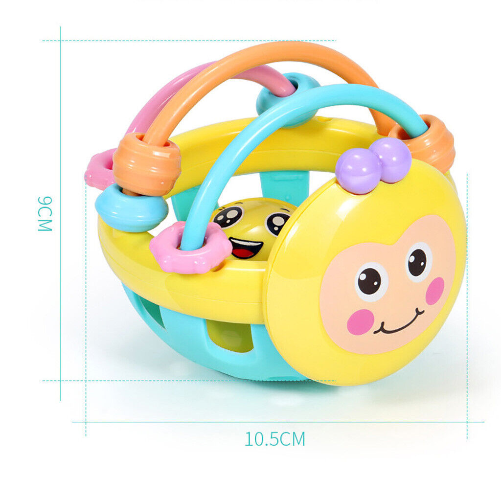 Soft Baby Toy Bell Rattles Ball Toy  Infant Toy Plastic Hand Bell - Fresh Stock Dated February 2026