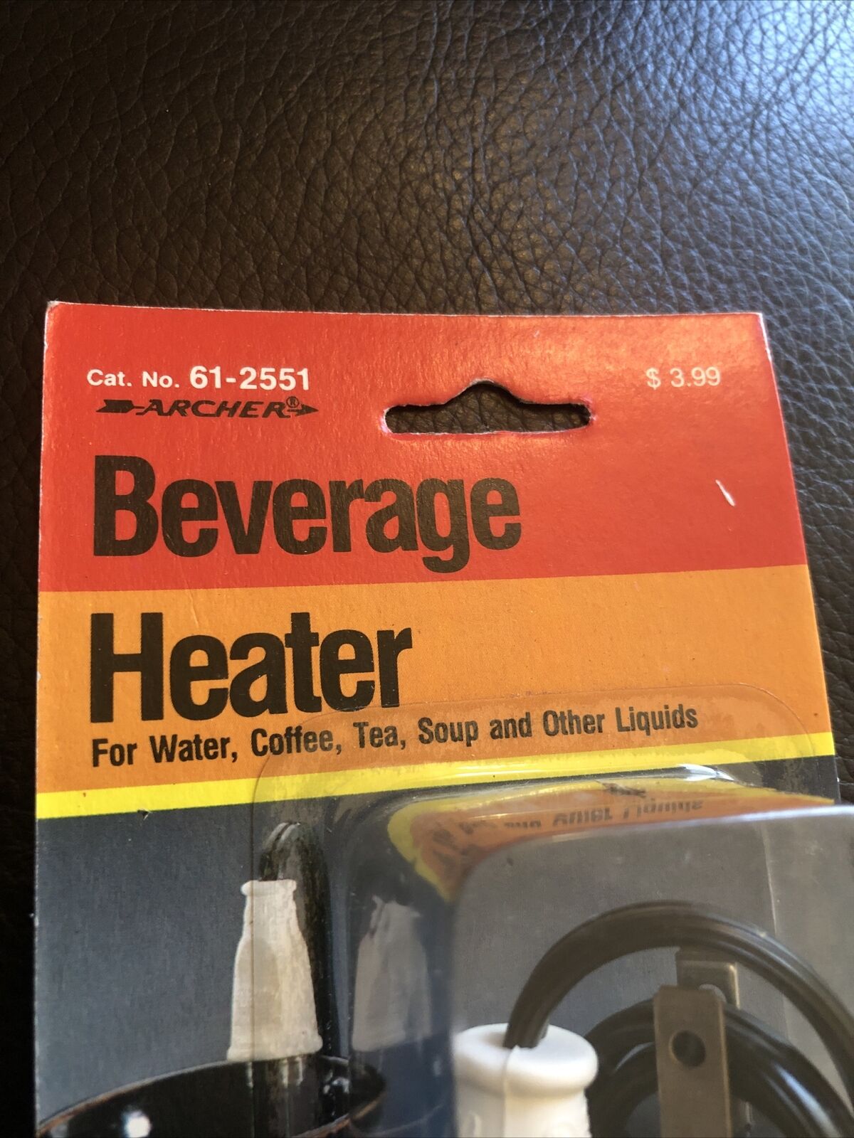Vtg NOS Archer Beverage Heater 1980s Cat. No. 61-2551 Coffee, Tea, Soup, Water - Fresh Stock Dated February 2026
