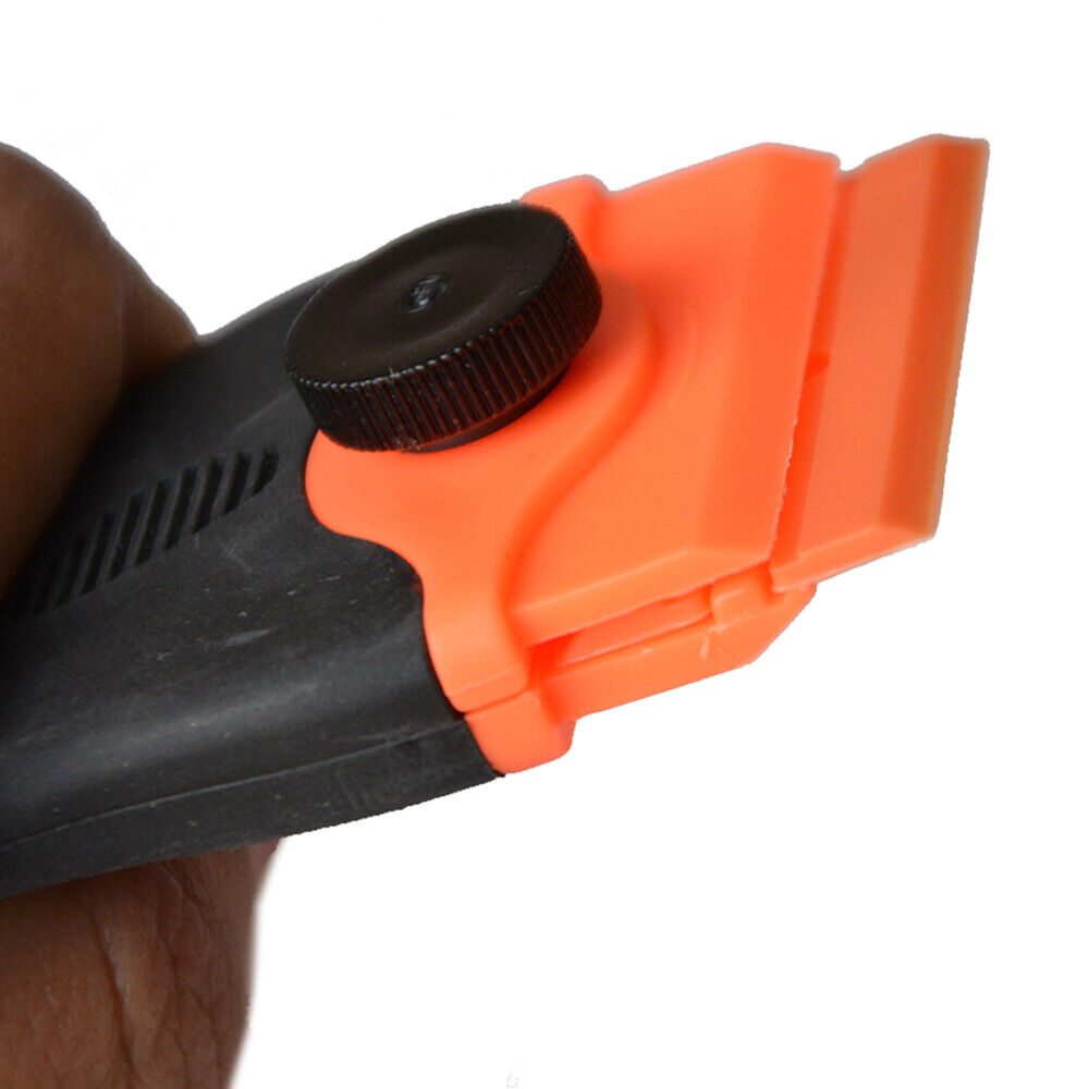 100 Plastic Razor Blades and Razor Scraper Double Edged Sticker Removal Tool USA - Fresh Stock Dated February 2026