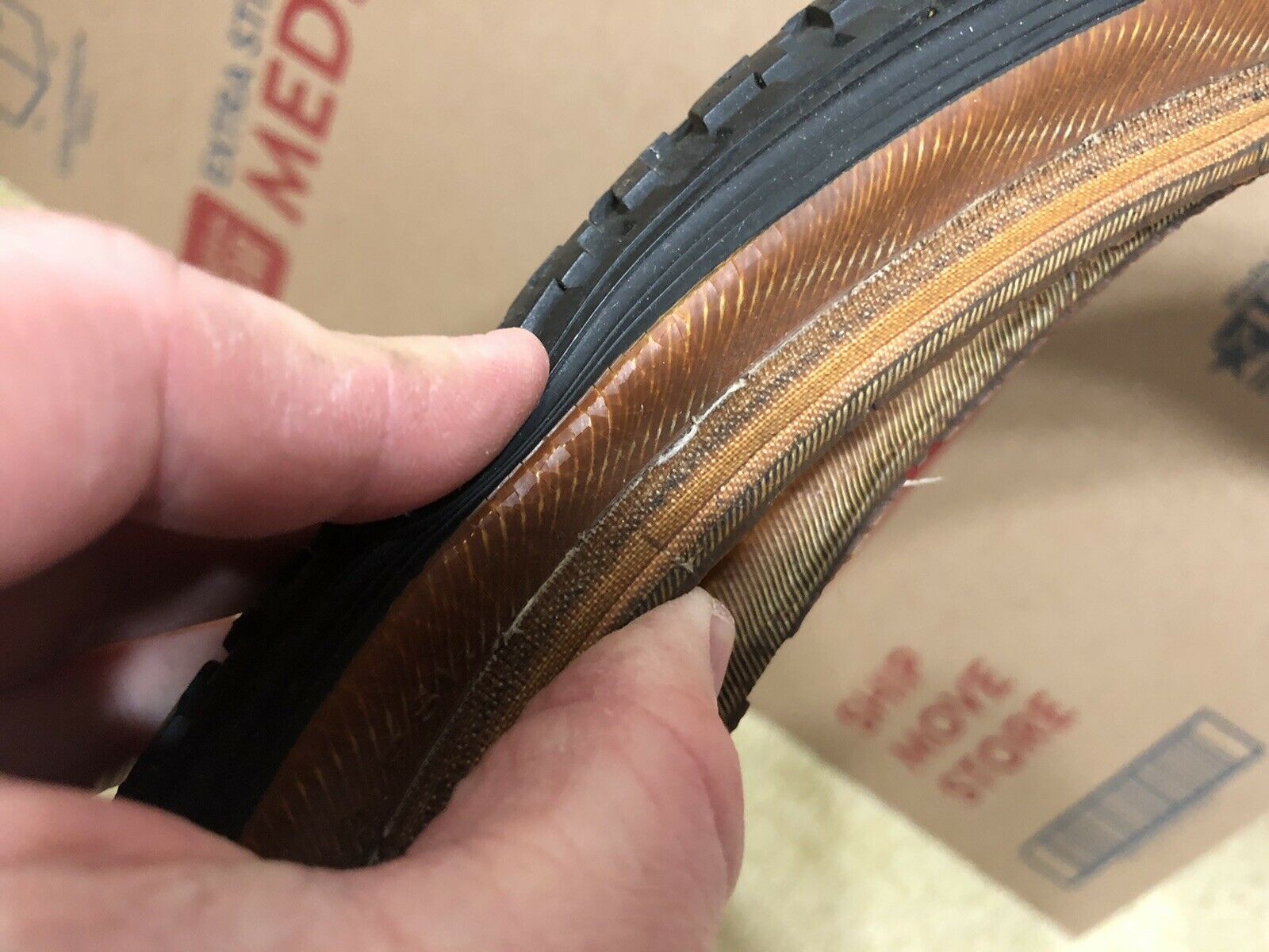 ORIGINAL GT BLACK TIRE 20 X 2.1 GUM WALL OLD SCHOOL BMX - Fresh Stock Dated December 2025