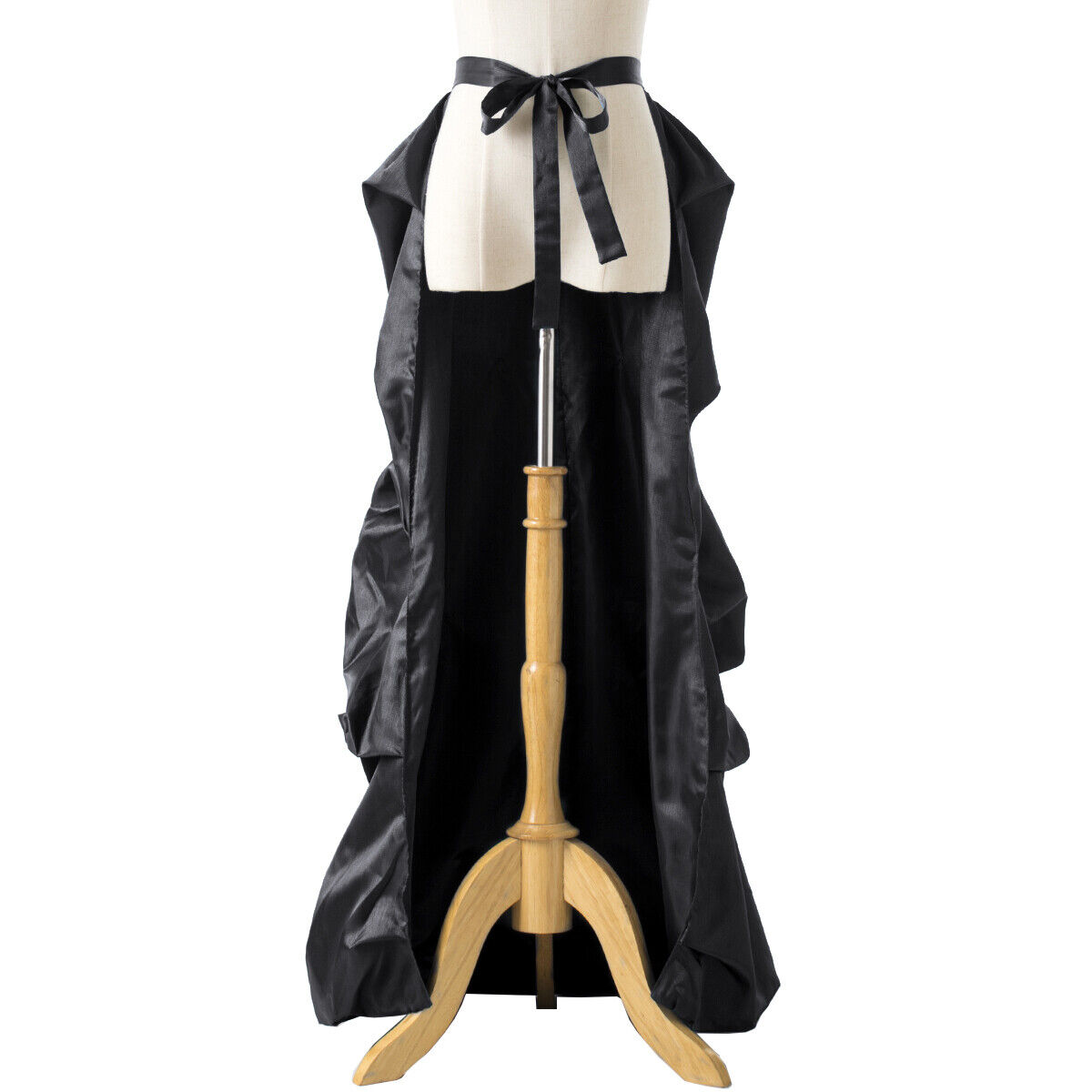 Vintage Victorian Edwardian Bustle Skirt Fancy Dress Gothic Open Front Overskirt - Fresh Stock Dated March 2026