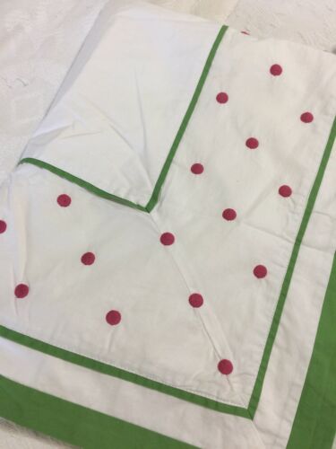 POTTERY BARN KIDS Standard Pillow Sham 1 Girls White Pink Dots - Fresh Stock Dated December 2025