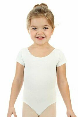 Elowel Kids Girls' Basic Short Sleeve Leotard (Size 2-14 Years) Multiple Colors - Fresh Stock Dated December 2025