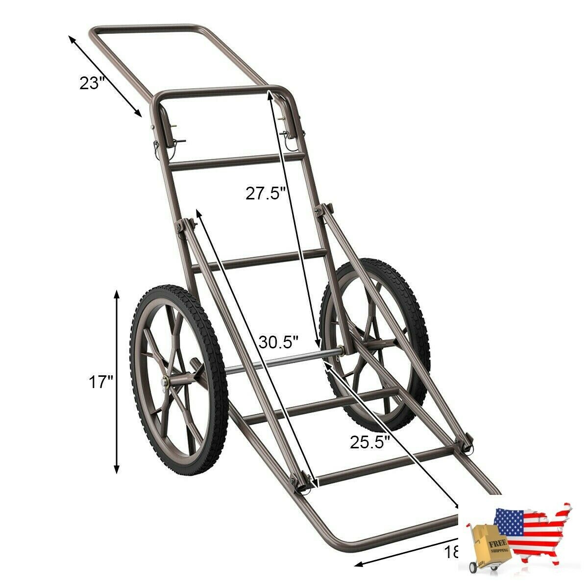 Hunting Accessories 500lbs Game Hauler Utility Gear Deer Cart Sturdy Steel Const - Fresh Stock Dated December 2025