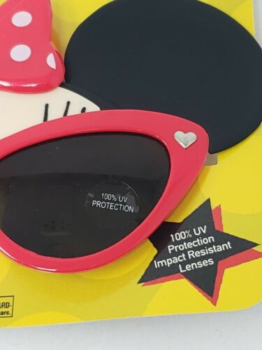 Disney Minnie Mouse Red Bow Sun-Staches Costume Party Sunglasses Shades 100% UV - Fresh Stock Dated February 2026