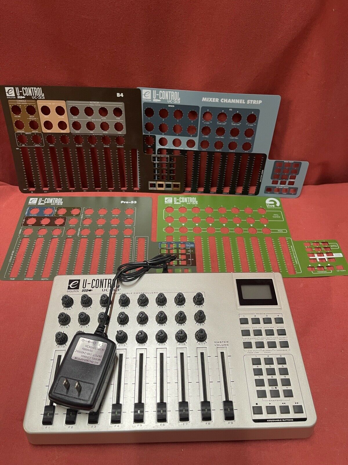 Evolution U-Control UC-33e USB & MIDI Mixer DAW Controller - Fresh Stock Dated February 2026