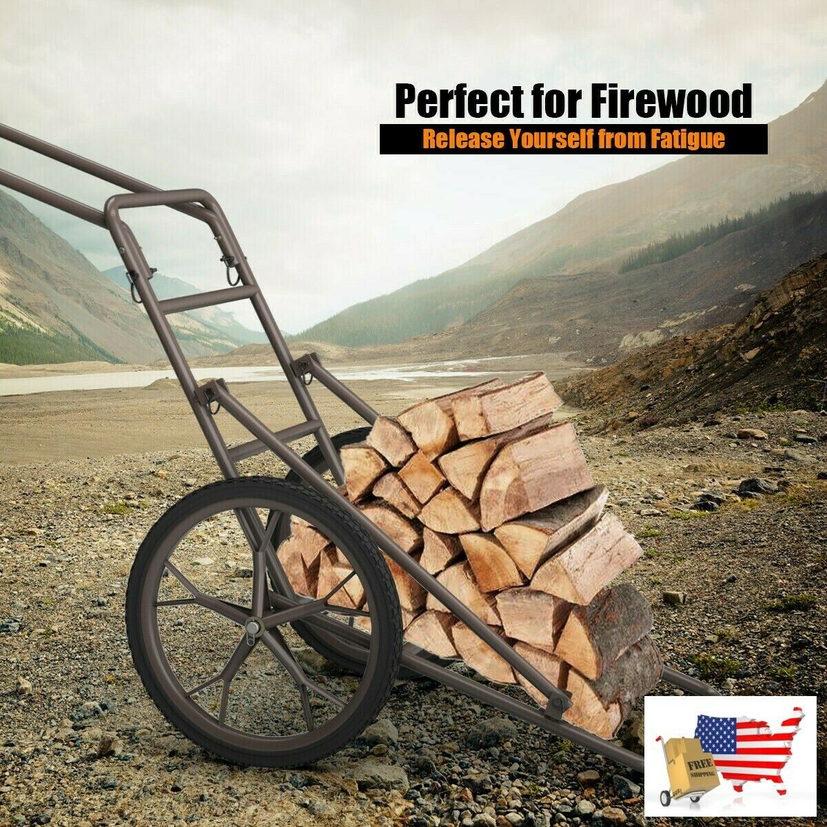 Hunting Accessories 500lbs Game Hauler Utility Gear Deer Cart Sturdy Steel Const - Fresh Stock Dated December 2025