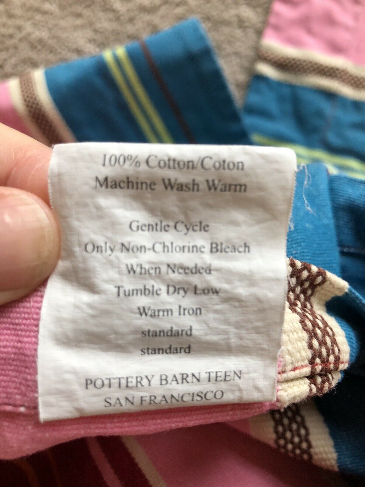 Pottery Barn Teen Euro Sham Set of 2 bold stripe - Fresh Stock Dated January 2026